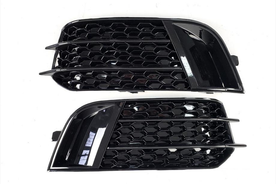 Audi A1 2010-2018 Rejillas de faros antiniebla RS-Style (2010-2014, 2 uds, Negro) Foto 1