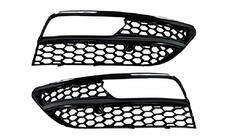Audi A3 2012-2020 Rejillas de faros antiniebla RS-Style V-1 (2012-2016, 2 uds, Negro) foto 1
