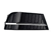Audi A3 2012-2020 Rejillas de faros antiniebla S-Style V-2 (2016-2020, 2 uds, Negro) foto 2