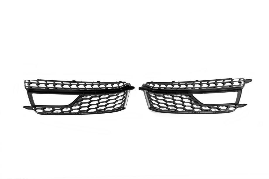 Audi A5 2007-2015 Rejillas de faros antiniebla RS-Style (Sport, 2011-2015, 2 uds, Negro) Foto 4