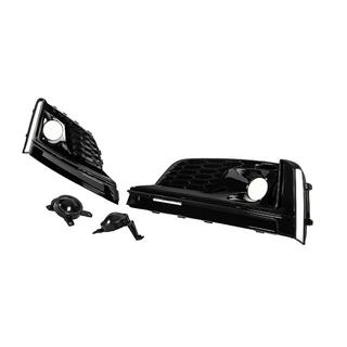 Rejillas de faros antiniebla con faros antiniebla (2016-2019, 2 uds, Negro) foto 2