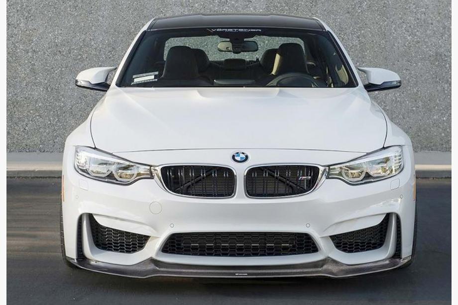 BMW 4 Series F32/F33/F36 2012-2020 Lip Frontal DPT V-2 (Para M4, Negro Brillante) Foto 1