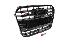 Audi A6 C7 2011-2017 Parrilla delantera negra con marco negro S-Style (2011-2014) foto 2
