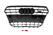 Audi A6 C7 2011-2017 Parrilla delantera negra con marco negro S-Style (2011-2014) foto 4