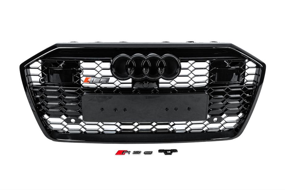 Audi A6 C8 2018–2025 Parrilla Delantera RS-Style (con ACC, negra) Image
