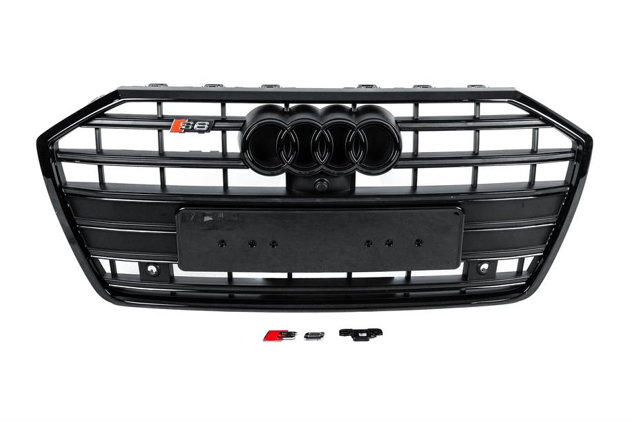 Audi A6 C8 2018–2025 Parrilla delantera S-Style (negra) Image