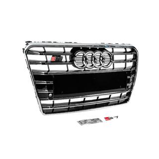 Parrilla delantera S-Style (2010-2014, negra con cromo) foto 3