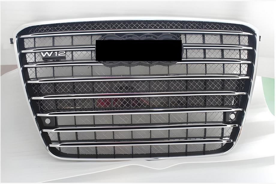 Audi A8 2010-2018 Parrilla delantera (2010-2013, negra con cromo) Image