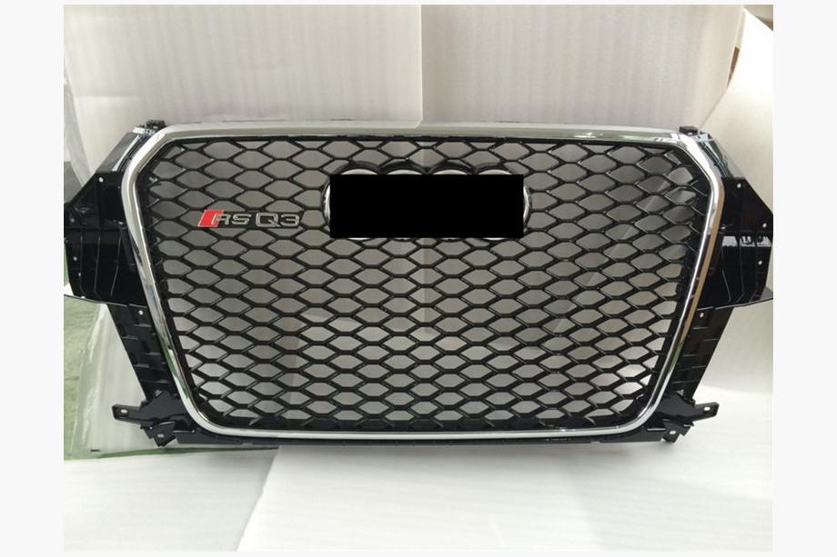 Audi Q3 2011-2019 Parrilla delantera RSQ-Style (2011-2015, negra con cromo) Image