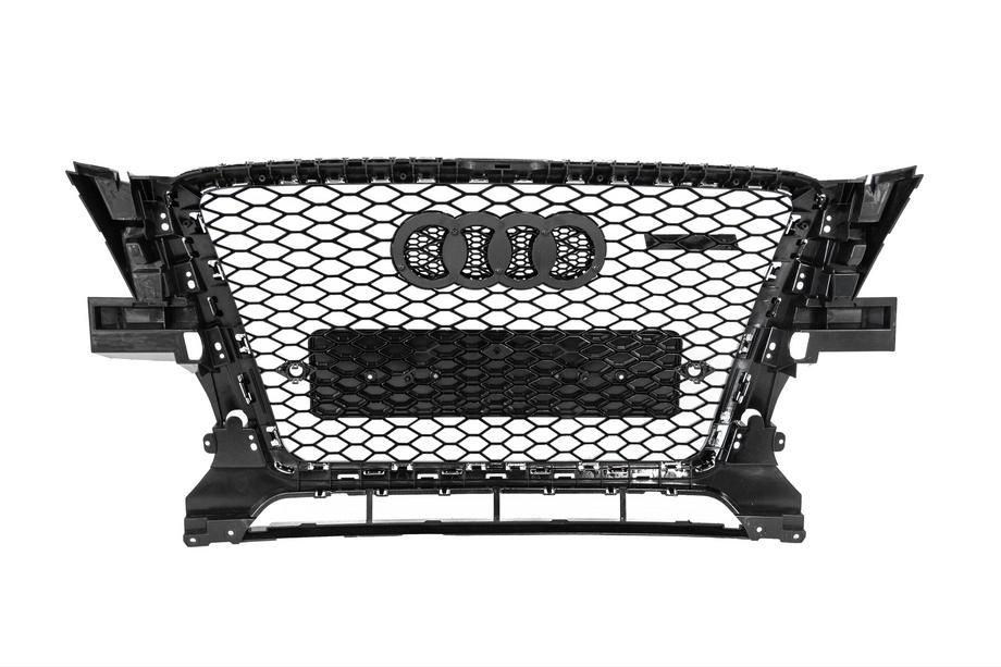 Audi Q5 2008-2017 Parrilla delantera RSQ-Style (2008-2012, negra con cromado) Foto 4