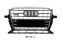Audi Q5 2008-2017 Parrilla delantera SQ-Style (2012-2017, negra con cromado) foto 1