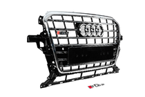 Audi Q5 2008-2017 Parrilla delantera SQ-Style (2012-2017, negra con cromado) foto 3