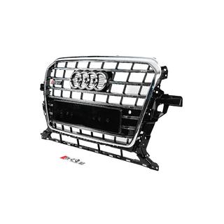 Parrilla delantera SQ-Style (2012-2017, negra con cromado) Audi Q5 2008-2017 foto 2