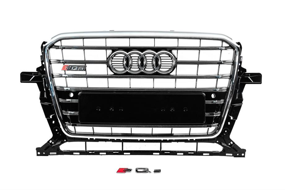 Audi Q5 2008-2017 Parrilla delantera SQ-Style (2012-2017, negra con cromado) Image