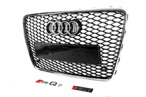 Audi Q7 2005-2015 Parrilla delantera RSQ-Style (negra con cromo) foto 2