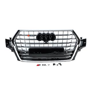 Parrilla delantera SQ-Style V-2 (2015-2019, negra con cromo) Audi Q7 2015–2026 foto 1
