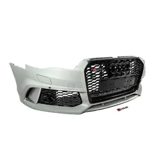 Parachoques delantero con parrilla negra RS6-Style (2014–2017) foto 4