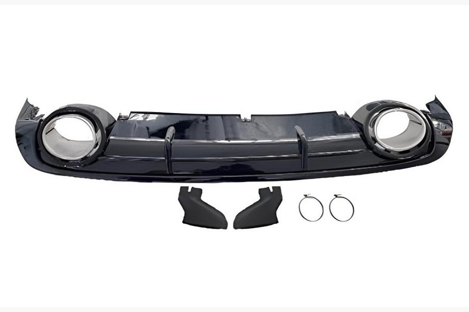 Audi A6 C6 2004-2011 Difusor Trasero con Salidas de Escape RS-Style Image