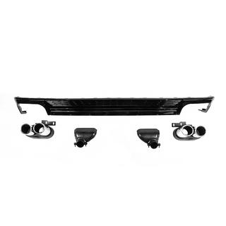Difusor trasero con salidas S-Style (para Base) Audi A6 C8 2018–2025 foto 2