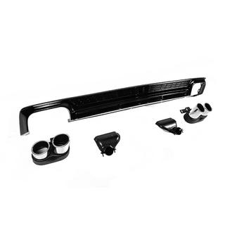 Difusor trasero con salidas S-Style (para Base) Audi A6 C8 2018–2025 foto 3