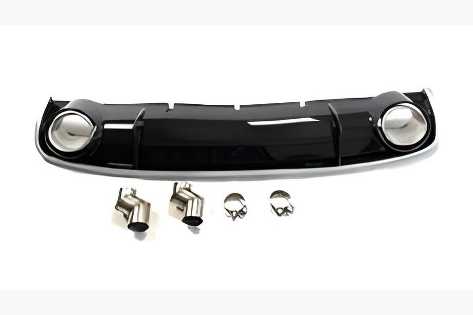 Audi A4 B8 2007-2015 Difusor Trasero con Salidas de Escape RS-Style (2012-2015) Image