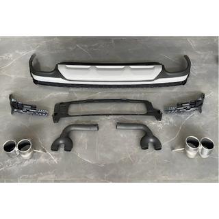 Difusor Trasero con Salidas QRS-Style (2020+, Gris) Audi Q7 2015–2026