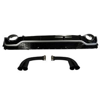 Difusor Trasero con Salidas de Escape QRS-Style (2020+, Gris/Negro, 2.0/3.0) Audi Q7 2015–2026