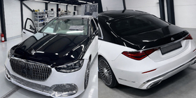 Mercedes S-class W221 2005-2013 Kit de restyling a W223 Maybach (con manijas de puertas e insertos) foto 2