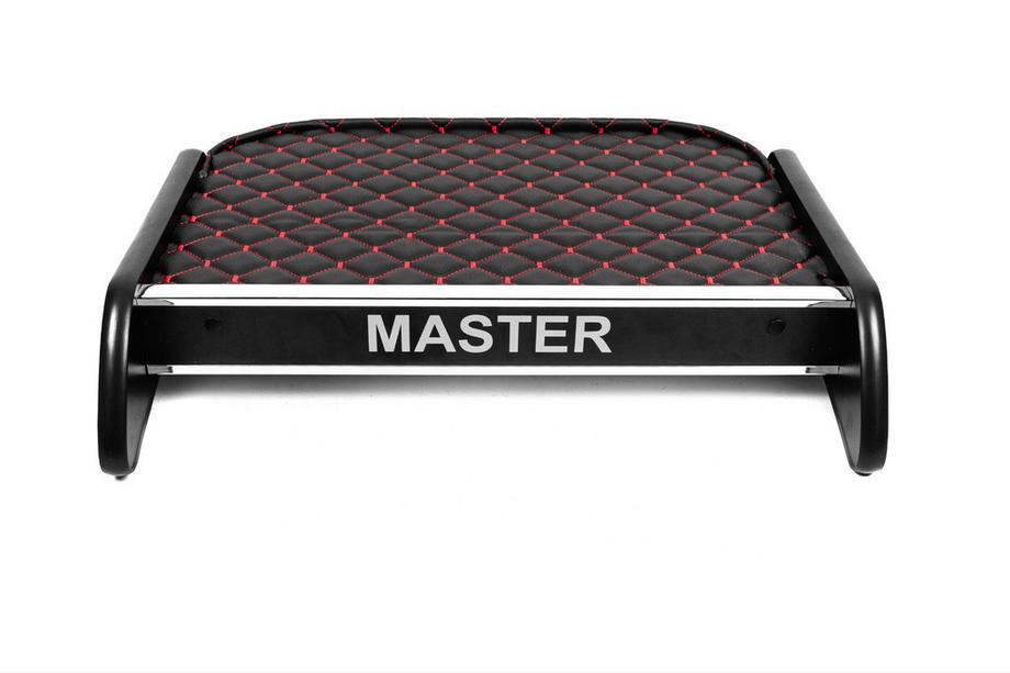 Renault Master 2011-2023 Estante para salpicadero (Negro con costura roja) Image