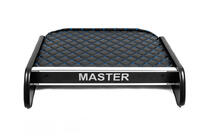 Renault Master 2011-2023 Estante de salpicadero (Negro con costura azul) foto 1