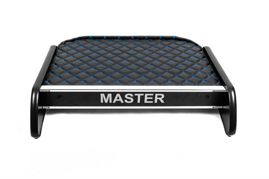 Renault Master 2011-2023 Estante de salpicadero (Negro con costura azul) Image