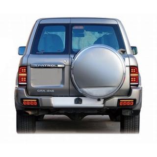 Pilotos traseros LED Smoke Black (1999-2004, 2 uds) Nissan Patrol Y61 1997-2011 foto 2