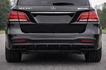 Mercedes GLE/ML class W166 2011-2018 Difusor trasero para GLE (diseño GLE63 Black) foto 1