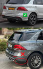 Mercedes GLE/ML class W166 2011-2018 Difusor trasero para GLE (diseño GLE63 Black) foto 3