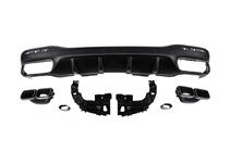 Mercedes GLE/ML class W166 2011-2018 Difusor trasero para GLE (diseño GLE63 Black) foto 2