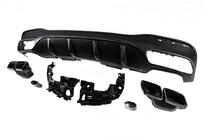 Mercedes GLE/ML class W166 2011-2018 Difusor trasero para GLE (diseño GLE63 Black) foto 5