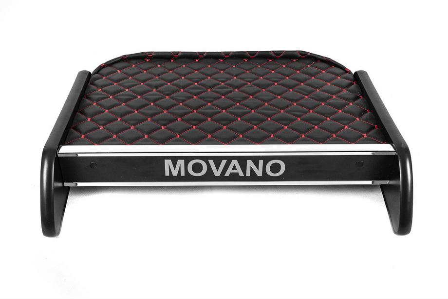 Opel Movano 2010-2021 Estante para salpicadero (Negro con costura roja) Foto 1