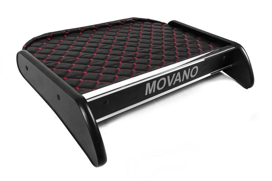 Opel Movano 2010-2021 Estante para salpicadero (Negro con costura roja) Foto 3
