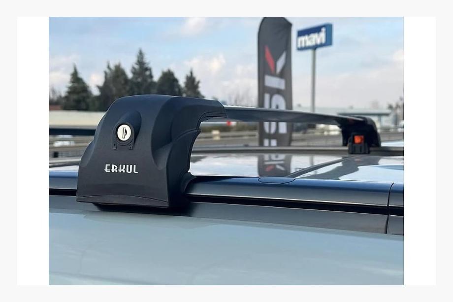 Barras de techo para rieles integrados con llave Ecem V2 (juego de 2) hasta 110 cm, Gris Image