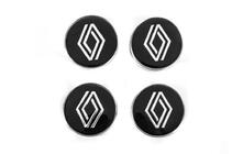 Renault Tapacubos negros con aro (59mm a 55mm, 4 uds) foto 1