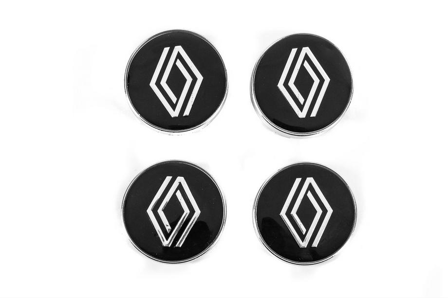 Renault Tapacubos negros con aro (59mm a 55mm, 4 uds) Image