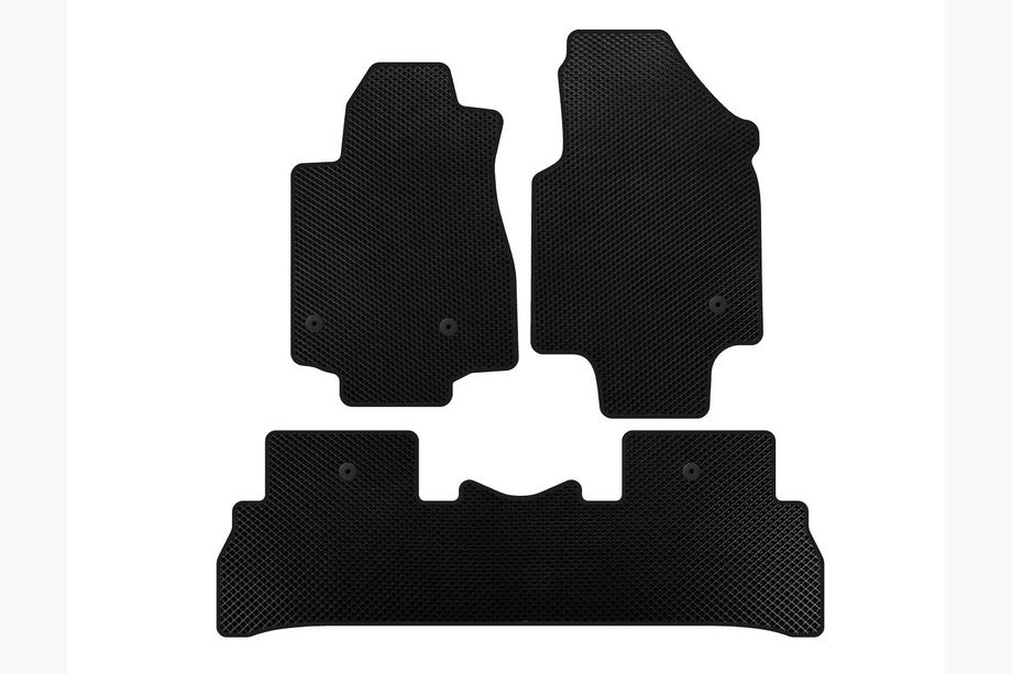 Honda Pilot 2008-2015 Alfombrillas EVA (2008-2012, 7 plazas, Negro) Image