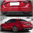 Alfa Romeo Giulia 2016-2022 Difusor de Parachoques Trasero con Salidas V1 (Plastico) foto 4