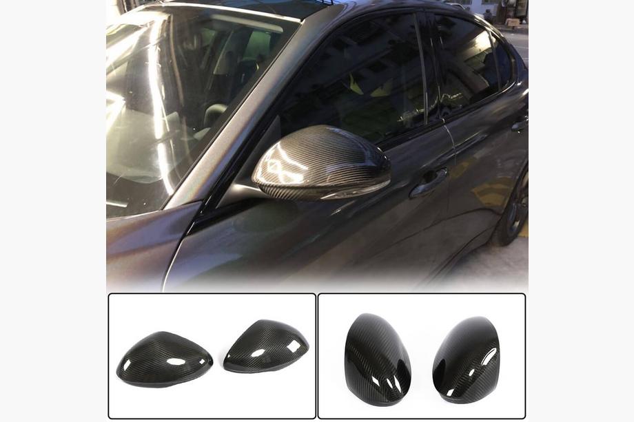 Alfa Romeo Giulia 2016-2022 Cubiertas de Espejos (Dry Carbon) Foto 2