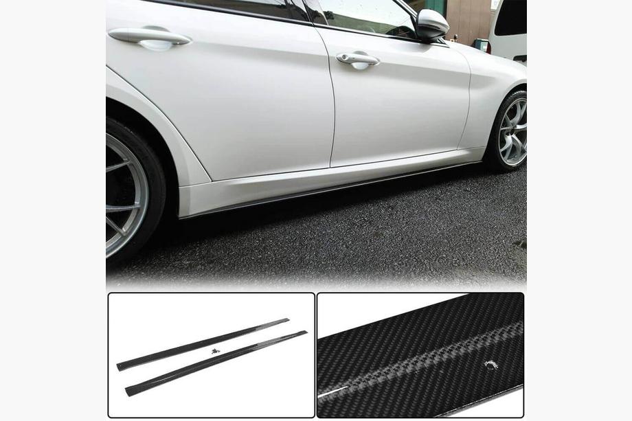 Alfa Romeo Giulia 2016-2022 Faldones Laterales V2 (para Base/Sport, Carbono) Image