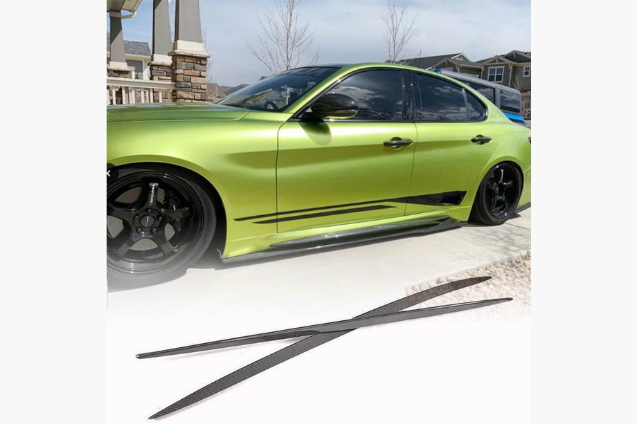 Alfa Romeo Giulia 2016-2022 Faldones Laterales (para Base/Sport, Plástico) Image