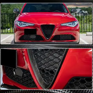 Cubierta de parrilla (para Base, Carbono Seco) Alfa Romeo Giulia 2016-2022 foto 4