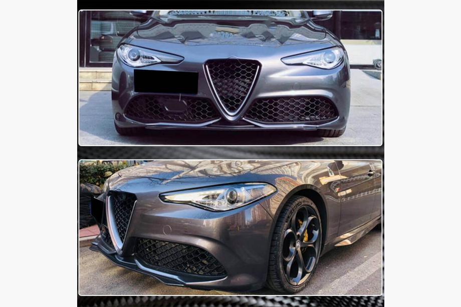 Alfa Romeo Giulia 2016-2022 Labio Delantero Parachoques (para Sport, Carbono) Foto 6