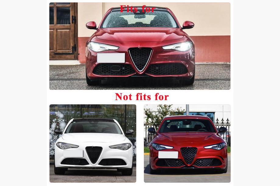 Alfa Romeo Giulia 2016-2022 Labio Delantero Parachoques (para Sport, Carbono) Foto 7