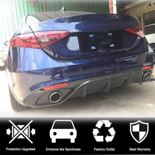 Difusor de Parachoques Trasero (para Sport, Carbono) Alfa Romeo Giulia 2016-2022 foto 3